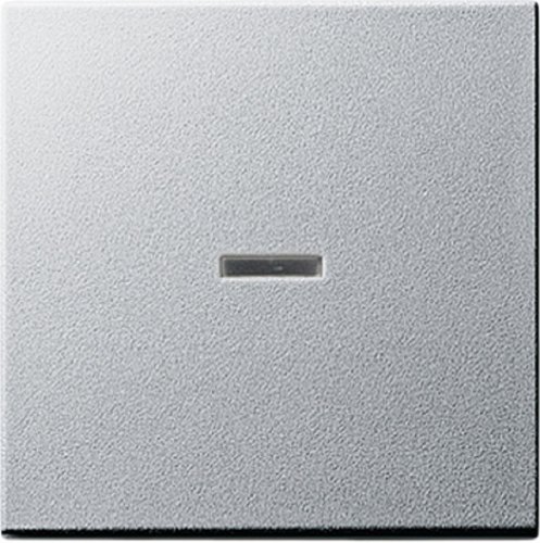 Лицевая панель Gira System55 для 1-кл. выключателя с подсветкой алюминий фото Лицевая панель Gira System55 для 1-кл. выключателя с подсветкой алюминий картинка